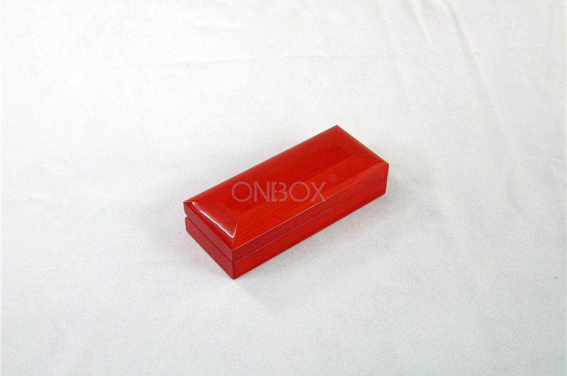 Pen High Gloss Painting Wooden Boxes Elegant Arched Top Design