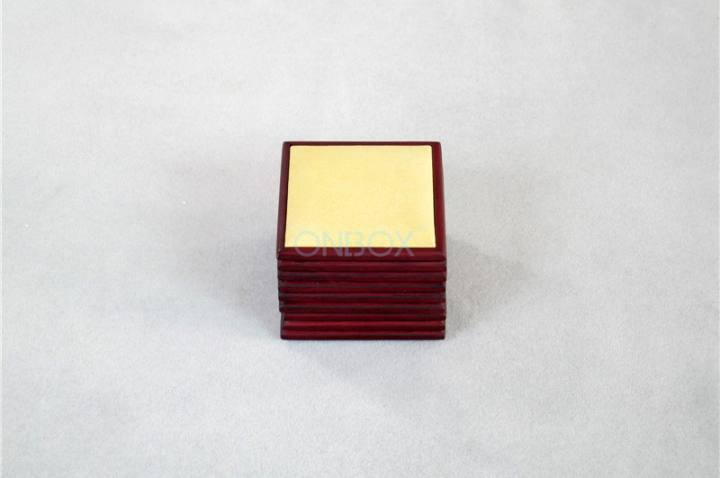 Personalized Wooden Jewellery Packaging Boxes , Finger Ring Storage Box For Wedding