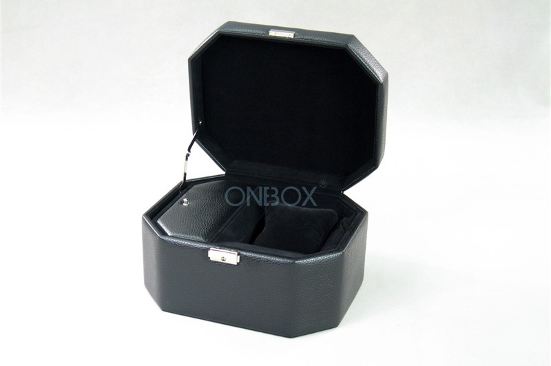 Embossed Personalised Wrist Watch Box With Removable Insert Tray