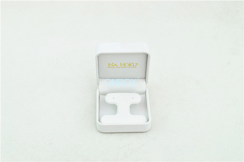 Personalized Small White Earrings Jewelry Boxes 70 x 70 x 35mm