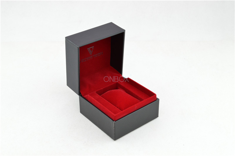 Square Specialty Leather Watch Boxes Recyclable Hot Stamping