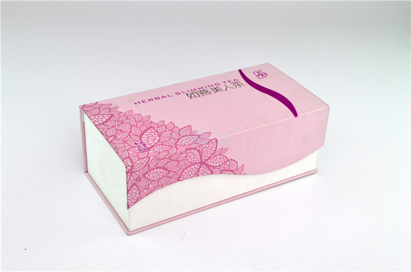 Cute Printed Gift Boxes Tea Packaging With Laminated Full Color Magnet Closure