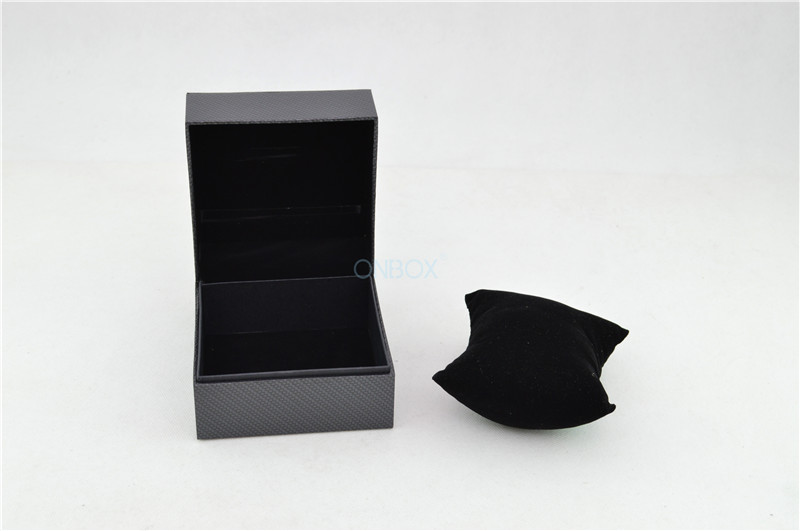 Elegant Single Leather Watch Boxes Custom Logo With Watch Pillow