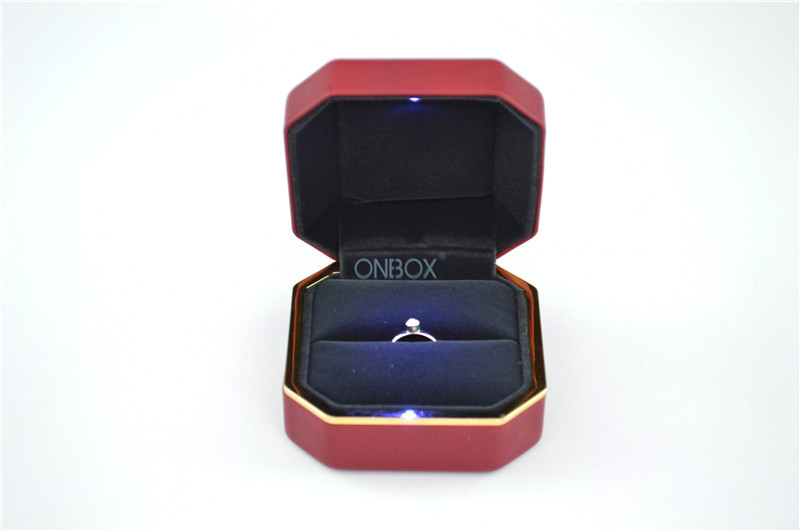 Octagonal Leather packaging jewelry boxes gift presentation boxes In PU Leather