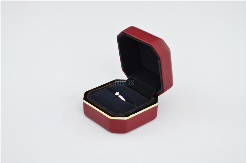 Wedding Engagement Single Ring presentation packaging boxes With LED Light
