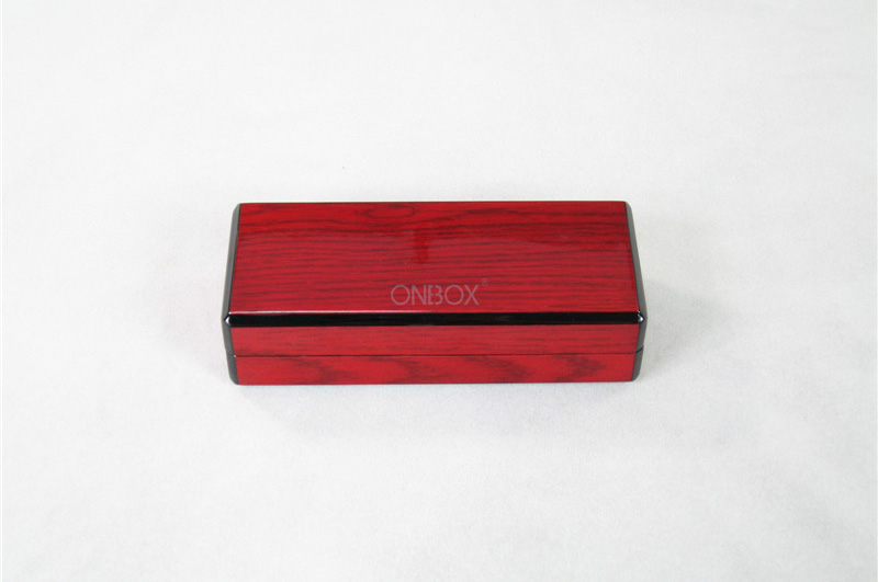 High Gloss Painting Wooden Boxes Clear Wood Grain Veneer Finish