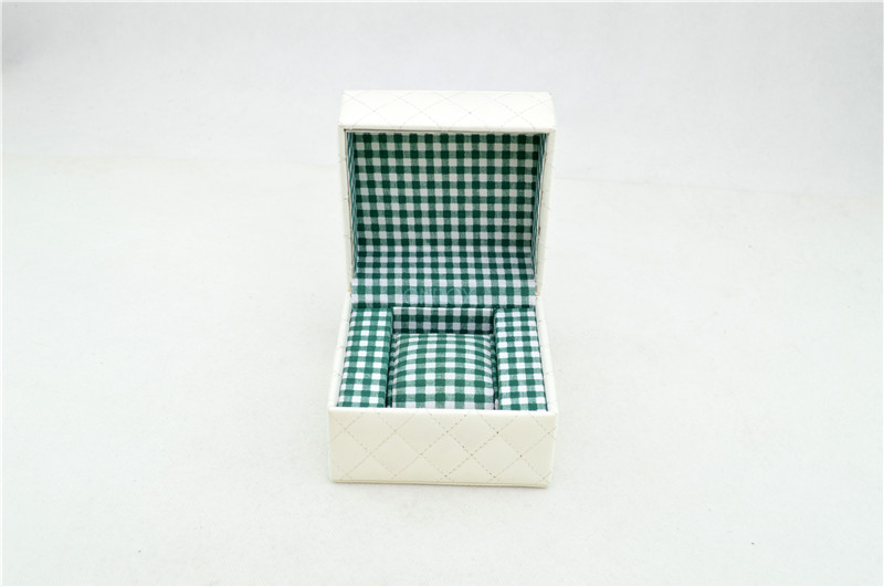 Decoration Leather Watch Boxes Folding Jewelry Box Fabric Cloth Lining with Stitchings