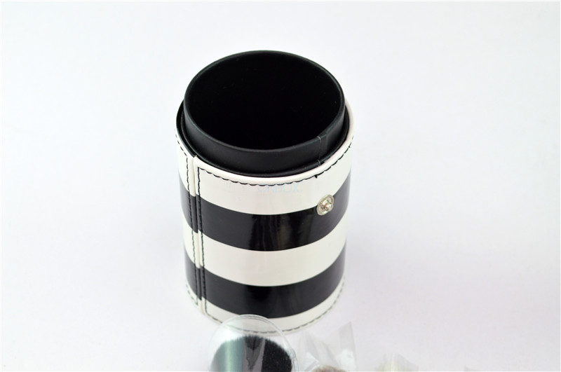 Portable Leather Luxury Cosmetic Box For Makeup Brush Set 67 * 177mm