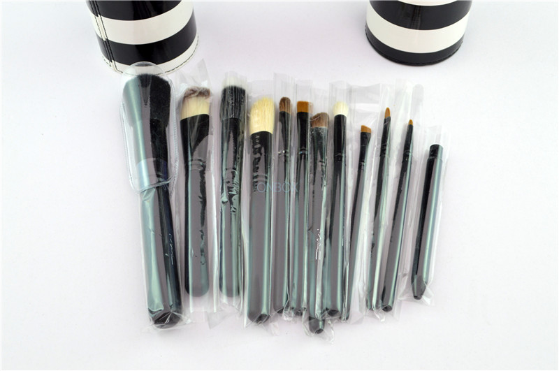 Portable Leather Luxury Cosmetic Box For Makeup Brush Set 67 * 177mm