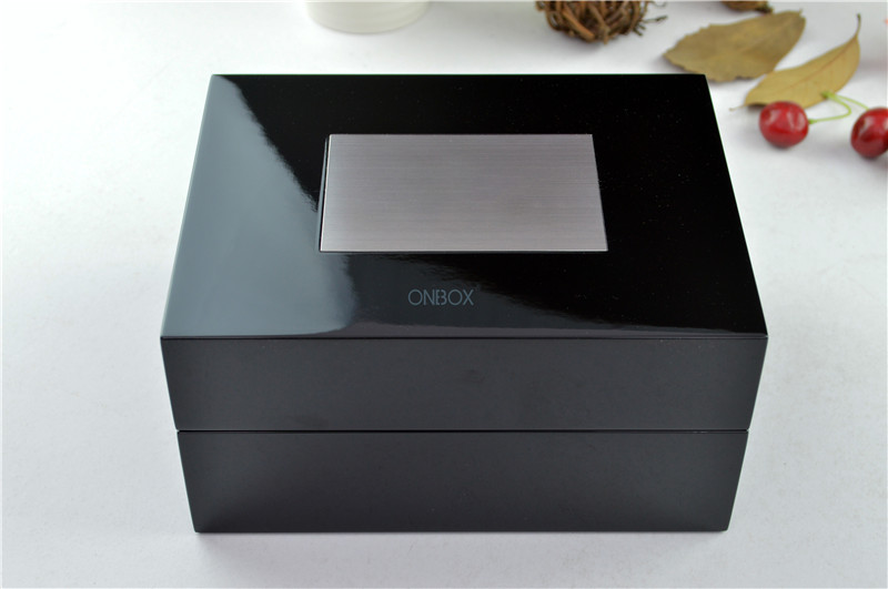 Black Painting Wooden Boxes For Men And CEO / Louis Vuitton Watch Case