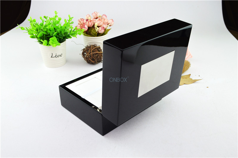 Black Painting Wooden Boxes For Men And CEO / Louis Vuitton Watch Case