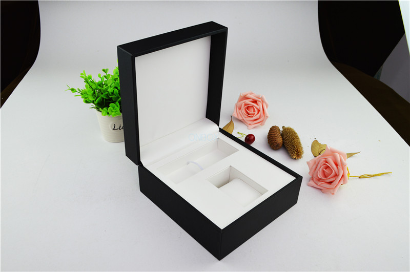 Big Leather Watch Boxes For Glasses , Gift Box Packaging With Foil Stamping Logo