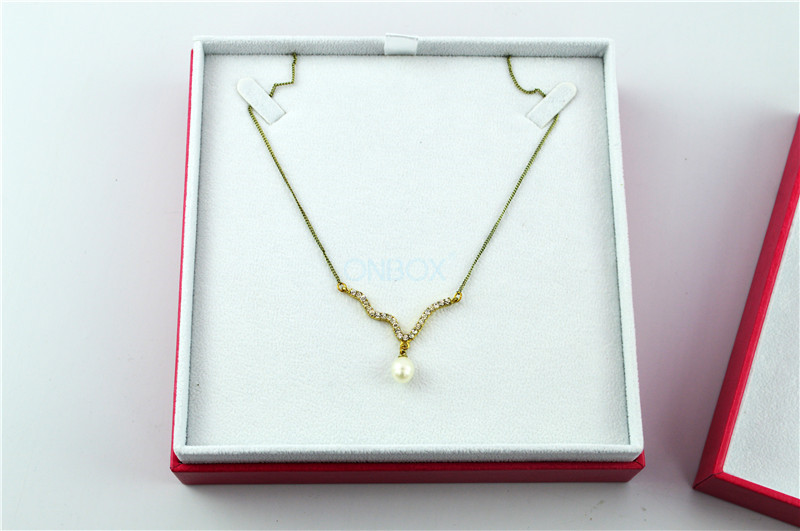Fashion Leather Jewelry Boxes With Seperated Lid And Bottom EN71-3