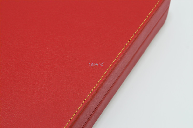 Gift Packaging Red PU Custom Luxury Boxes With Satin Strip