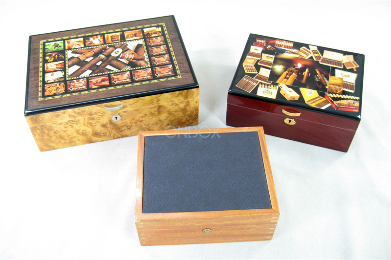 Luxury Gifts Packaging Painted Wooden Boxes For Cigar , Watch , Jewellry