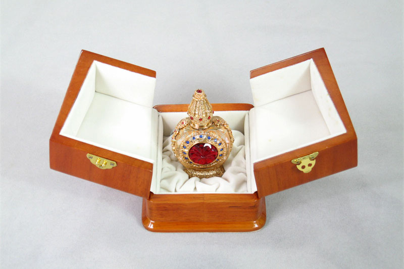 Orange Elegant Perfume Bottle Boxes Custom Prainted with Open Doors