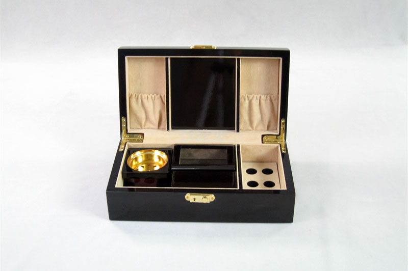 Painted Wooden Boxes Packaging For Aromer Burner Set , Women Perfume Gift Sets