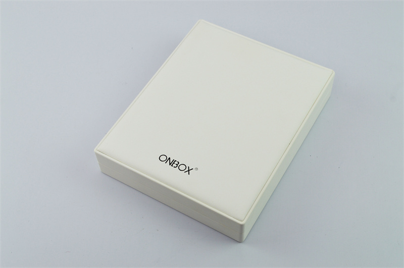 Big Necklace PU Leather Jewelry Boxes In White , Gift Packaging Boxes