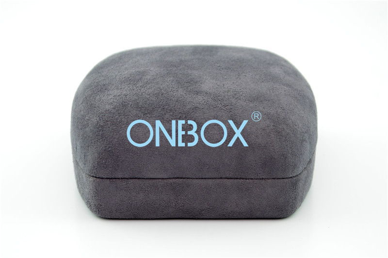 Luxury Packaging Velvet Bracelet Box W/ Insert Metal Pads