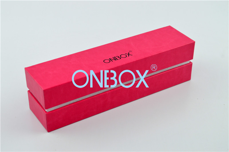 PU Wrapping Luxury Jewellery Packaging Boxes Rectangle Pink Color ROHS CE SGS