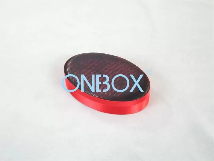Oval Satin Small Cardboard Gift Boxes Necklace Jewelry Set Storage